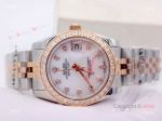 Copy Rolex Datejust 2-Tone Jubilee White MOP Diamond bezel Watch for Woman 31mm